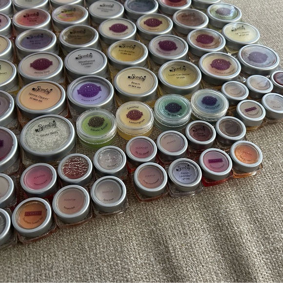 New Lot of 63 Scentsy Testers Samples Wax Melts Mixed Scents Jelly Bean Duke - Picture 3 of 8